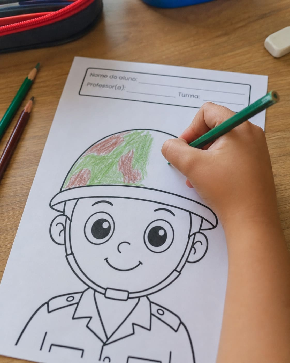Atividade para o Dia do Soldado: Decore o Capacete - imagem 1