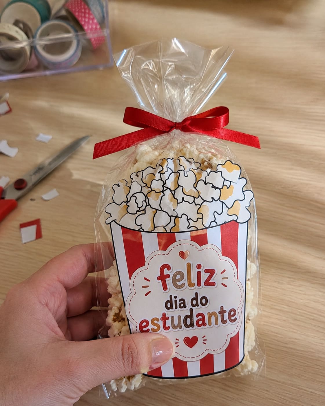 Lembrancinha Tag para Saquinho de Pipoca - imagem 1