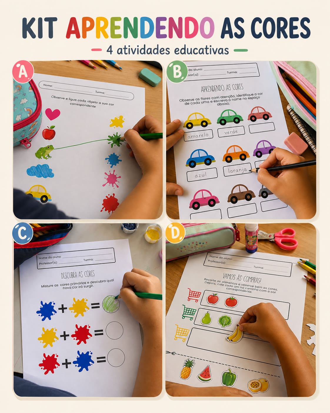 Kit de Atividades sobre Cores - imagem 1