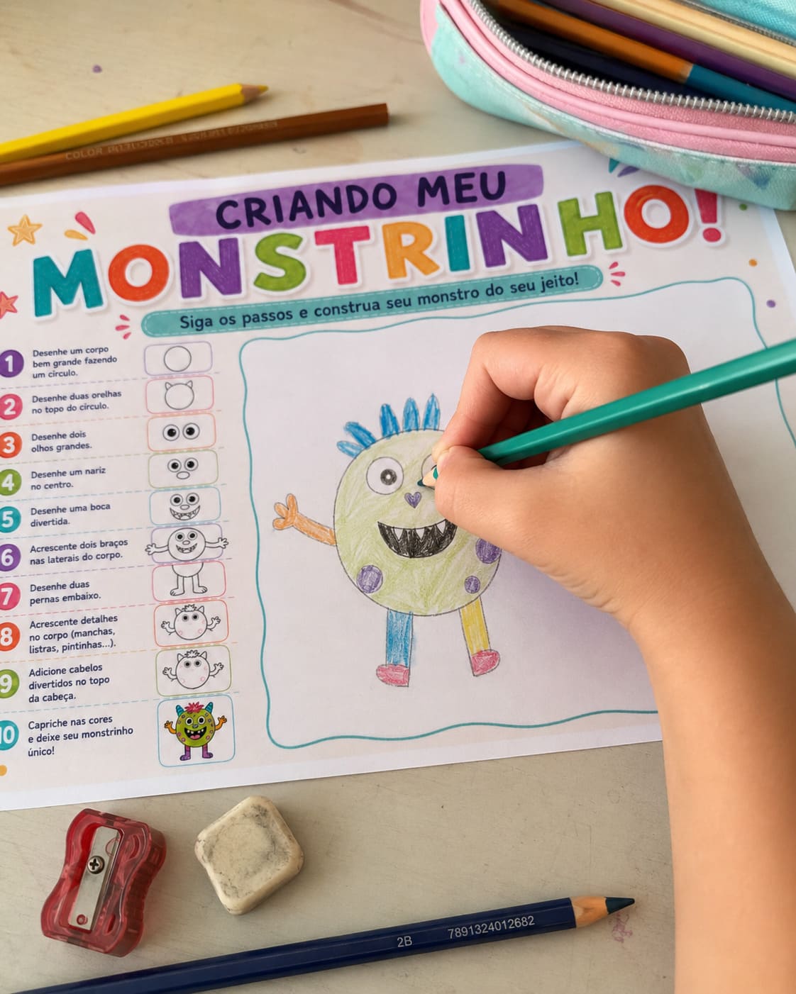 Coordenação Motora e Criatividade: Criando Meu Monstrinho - imagem 1