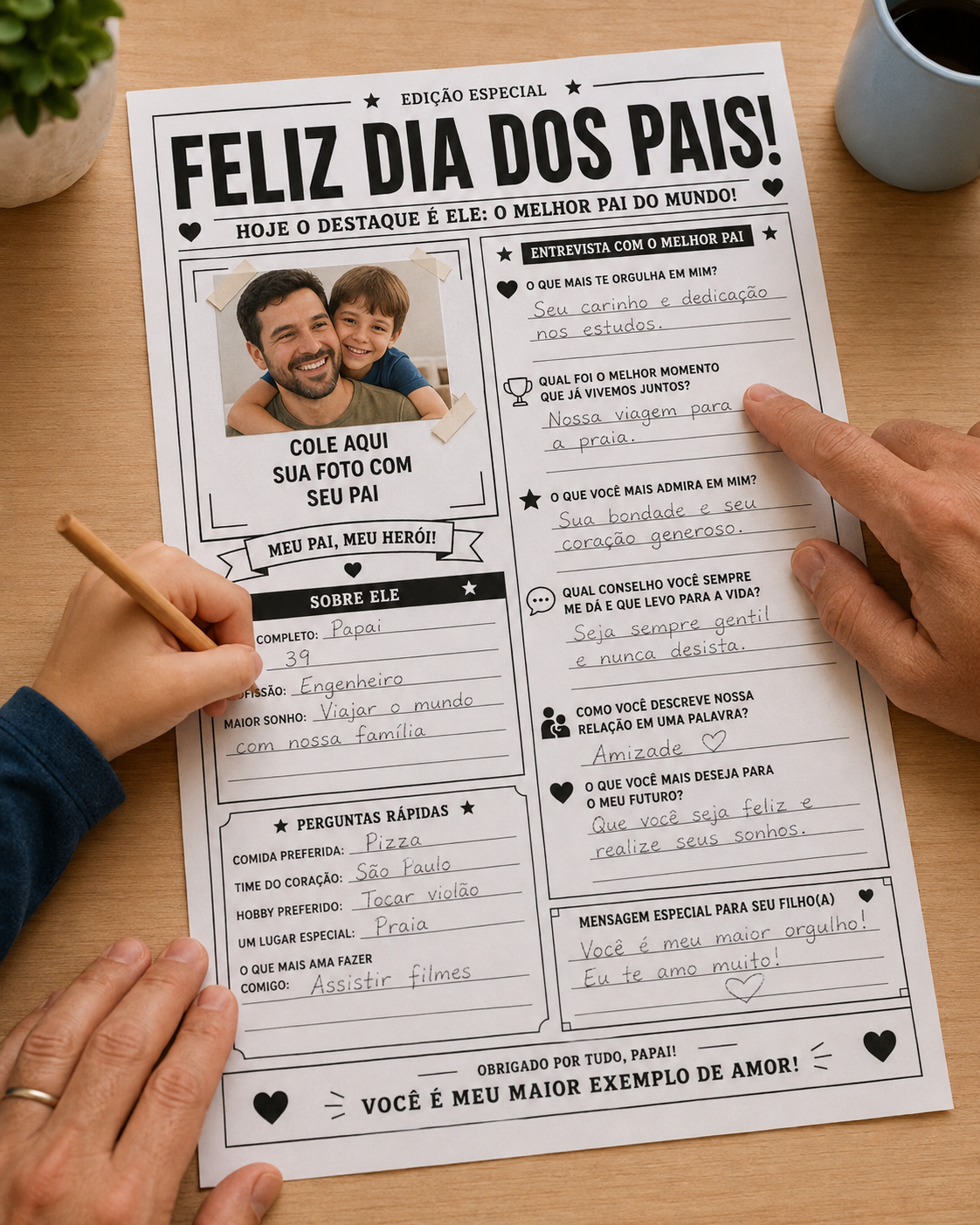 Jornal de Dia dos Pais - imagem 1