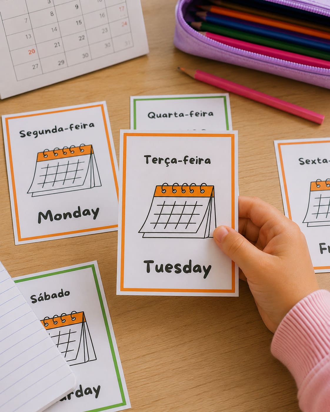Vocabulário em inglês: Dias da semana - imagem 1