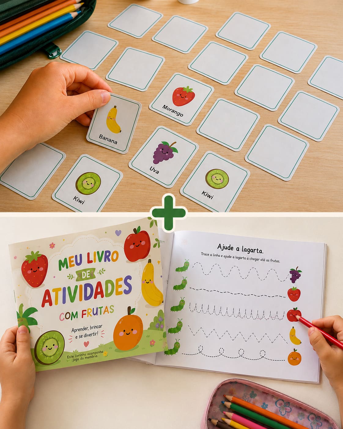 Kit das Frutas (Livro de Atividades + Jogo da Memória) - imagem 1