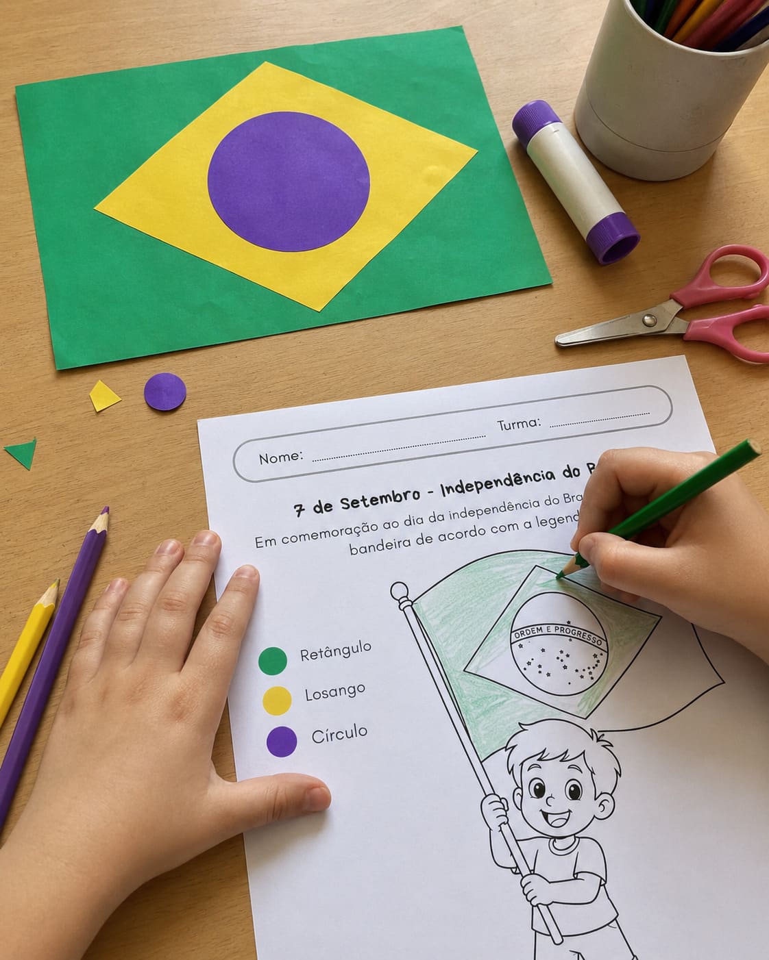 Kit de 5 Atividades da Independência do Brasil - 7 de Setembro - imagem 1